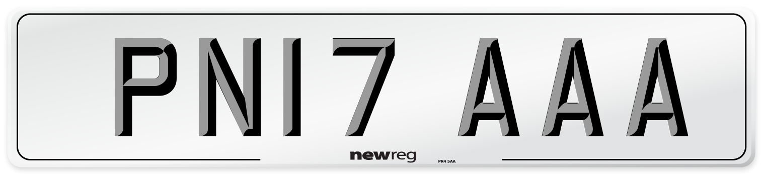 PN17 AAA Number Plate from New Reg